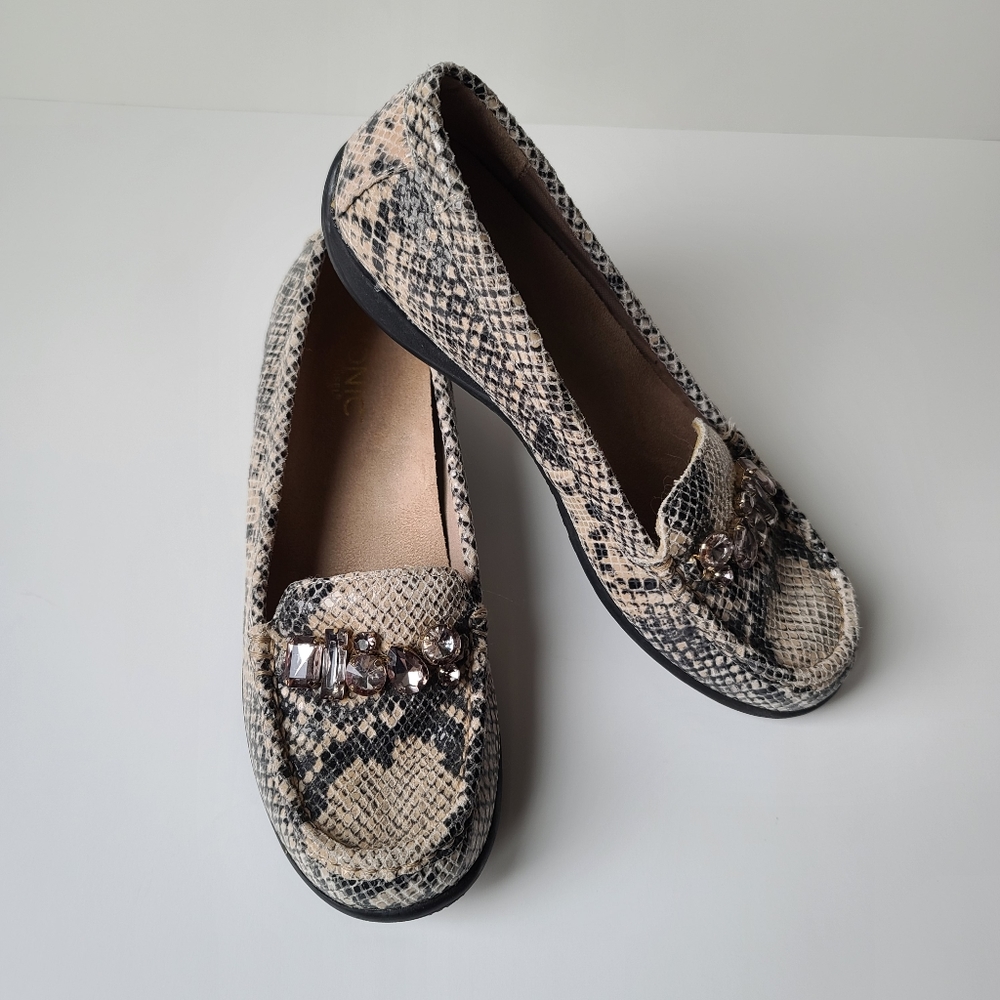 Vionic Snakeskin Loafers